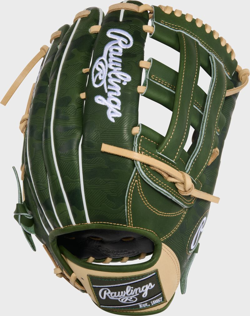 Exclusive Heart of the Hide 12.75-Inch Camo Print Outfield Glove