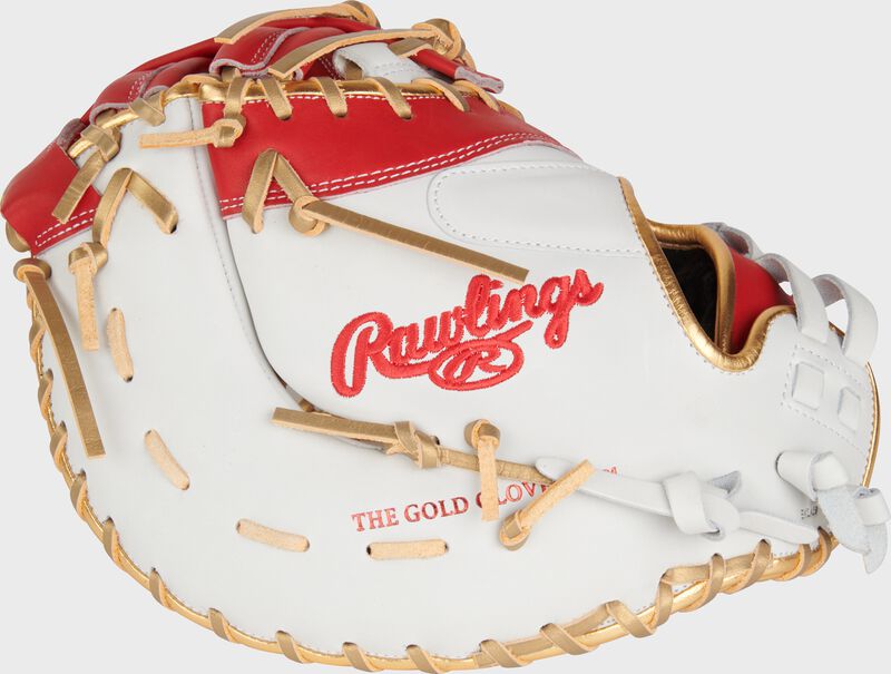 Liberty Advanced Color Series 13 in 1st Base Mitt, White/Scarlet, Right loading=