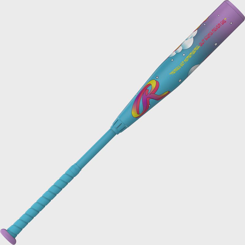 Rawlings Icon Fest Light Blue USSSA Baseball Bat, -10, 31 in