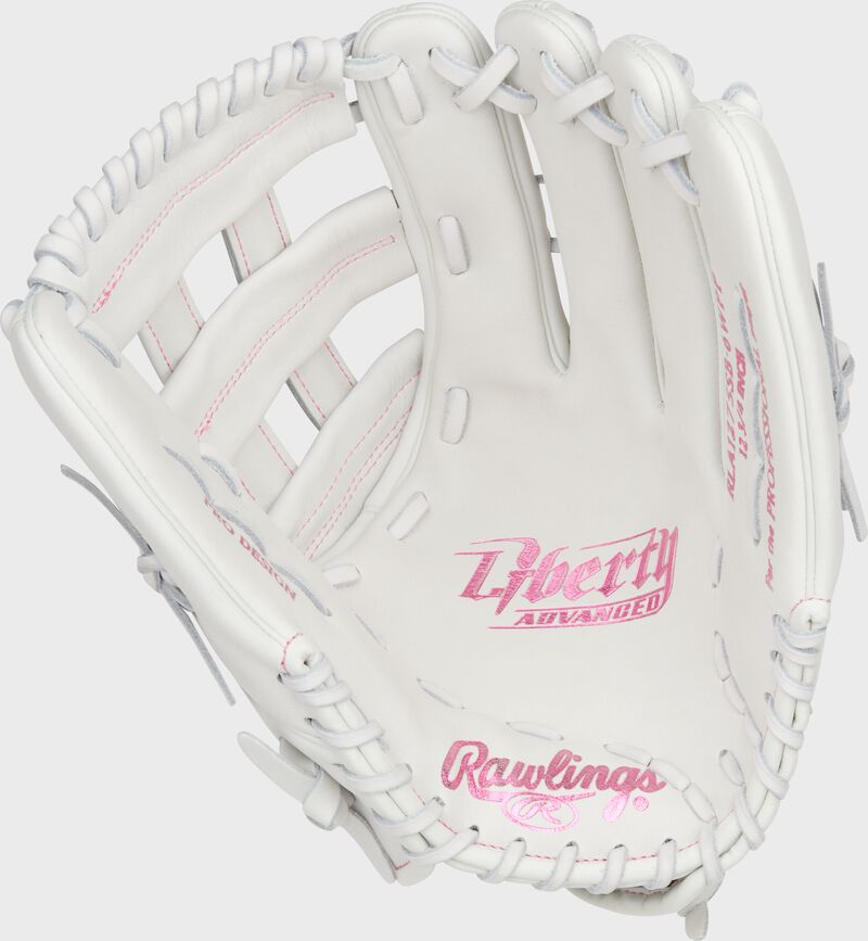 Liberty Advanced Color Series 12.75 in Outfield Glove, White/Pink, Left loading=