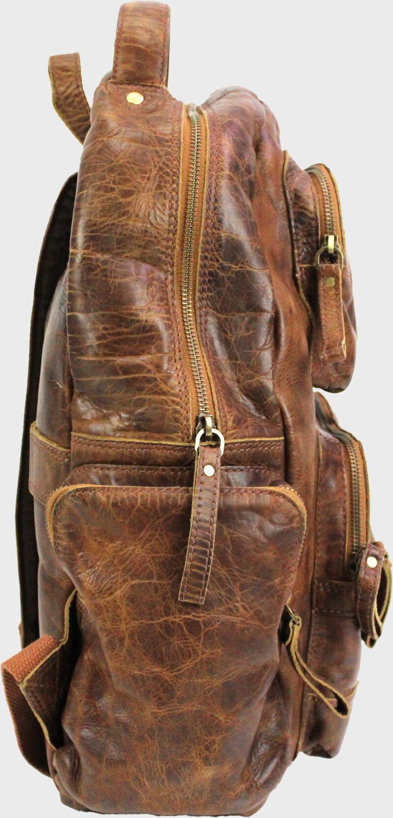 Origins Distressed Leather Backpack loading=