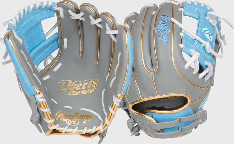 Liberty Advanced Color Series 11.75 in Infield Glove, Gray/Columbia Blue, Right loading=