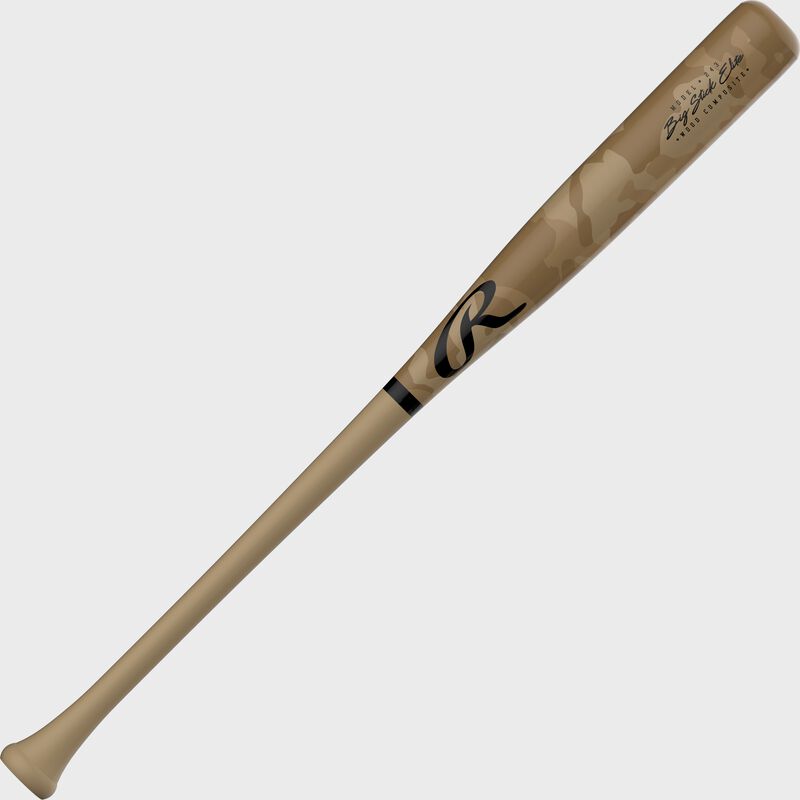 A sand camo Rawlings Big Stick Elite 243 composite wood bat