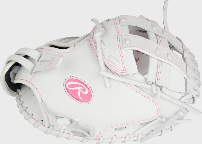 Liberty Advanced Color Series 34 in Catcher's Mitt, White/Pink, Right loading=