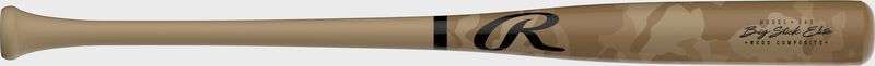 A sand camo Rawlings Big Stick Elite 243 composite wood bat