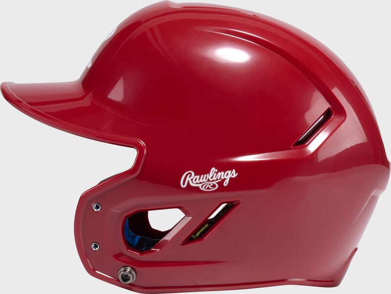 Rawlings CoolFlo Max Youth Batting Helmet, Scarlet, M/L