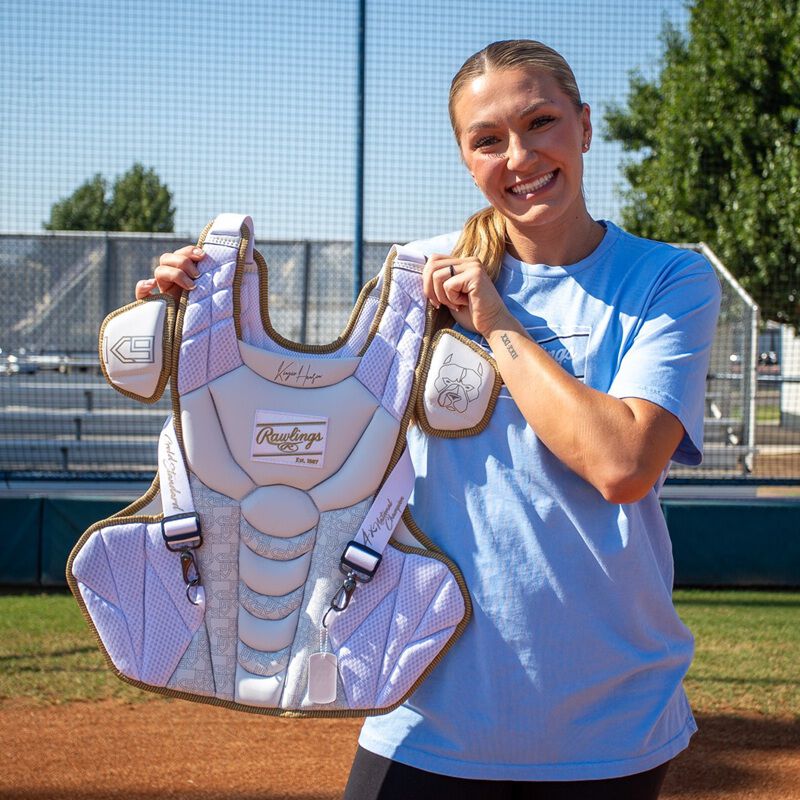 Rawlings Kinzie Hansen Catcher's Set, White, L