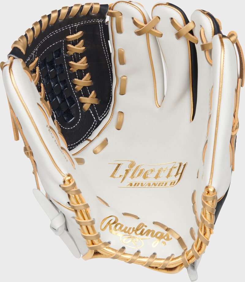 Liberty Advanced Color Series 12.5 in Fastpitch Glove, White/Navy, Right loading=