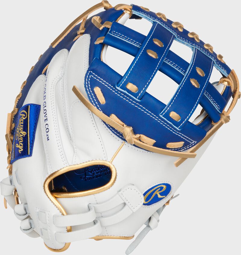 Liberty Advanced Color Series 34 in Catcher's Mitt, White/Royal, Right loading=