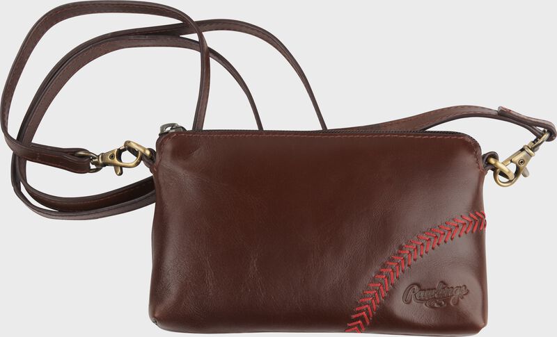 Women's Baseball Stitch Stadium Wristlet | Brown