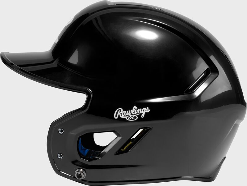 Rawlings CoolFlo Max Youth Batting Helmet, Black, M/L