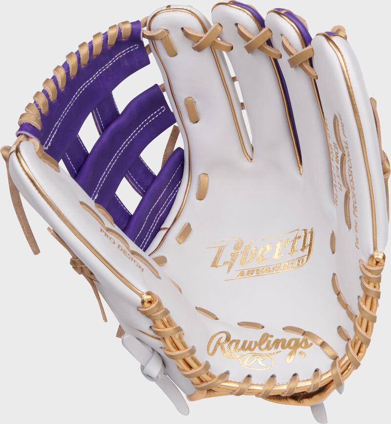 Liberty Advanced Color Series 12.75 in Outfield Glove, White/Purple, Right loading=