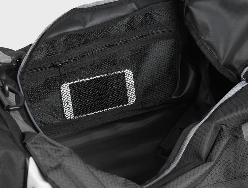Above view of open Hybrid Backpack/Duffel Players Bag - SKU: R601