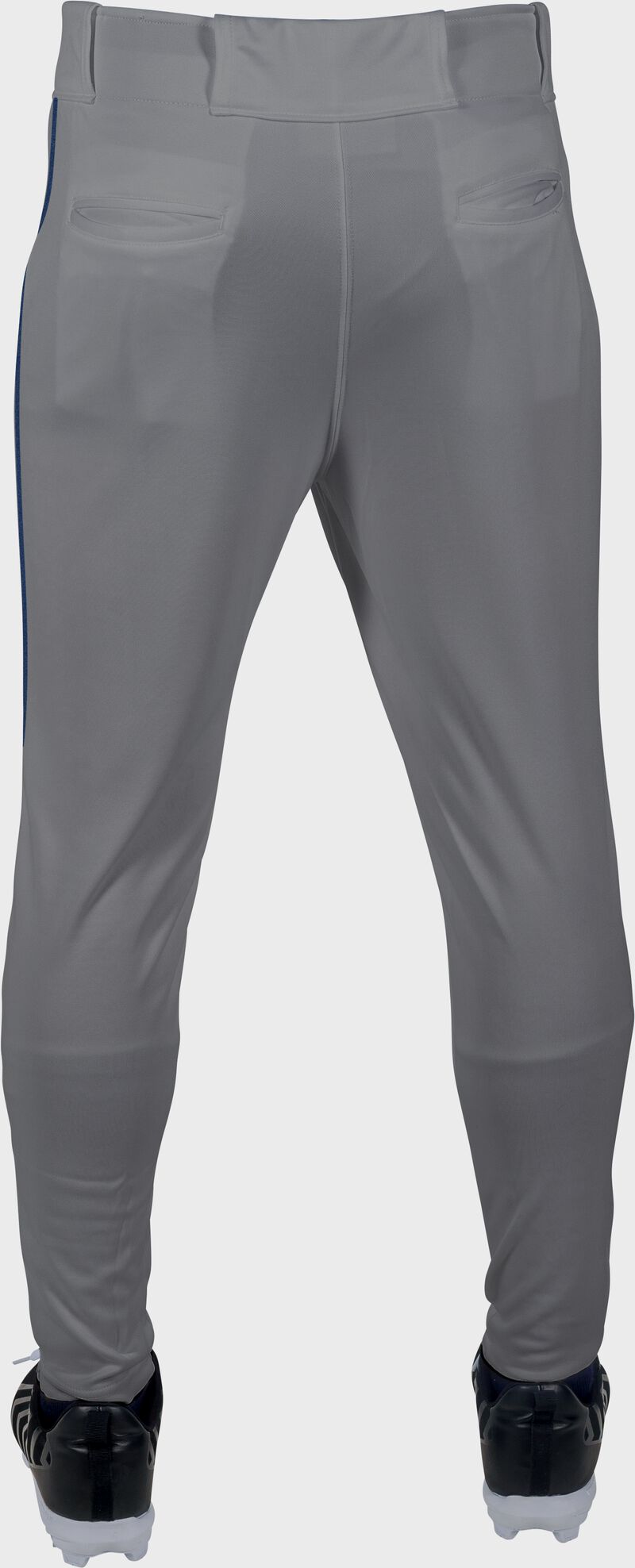 Rawlings Launch Jogger Fit Piped Baseball Pants, Adult 2XL, Blue Gray/Navy