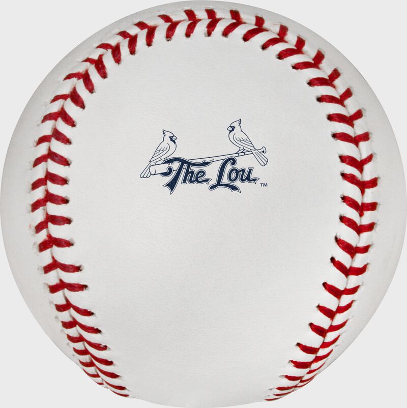 St. Louis Cardinals "The Lou" City Connect logo on an official MLB baseball loading=