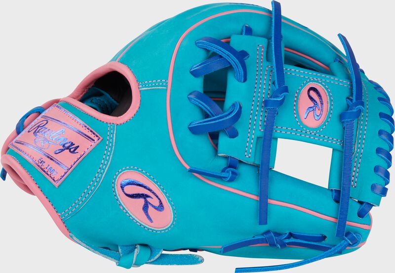 Thumb of a Heart of the Hide Vibrant Series 11.5" teal infield glove