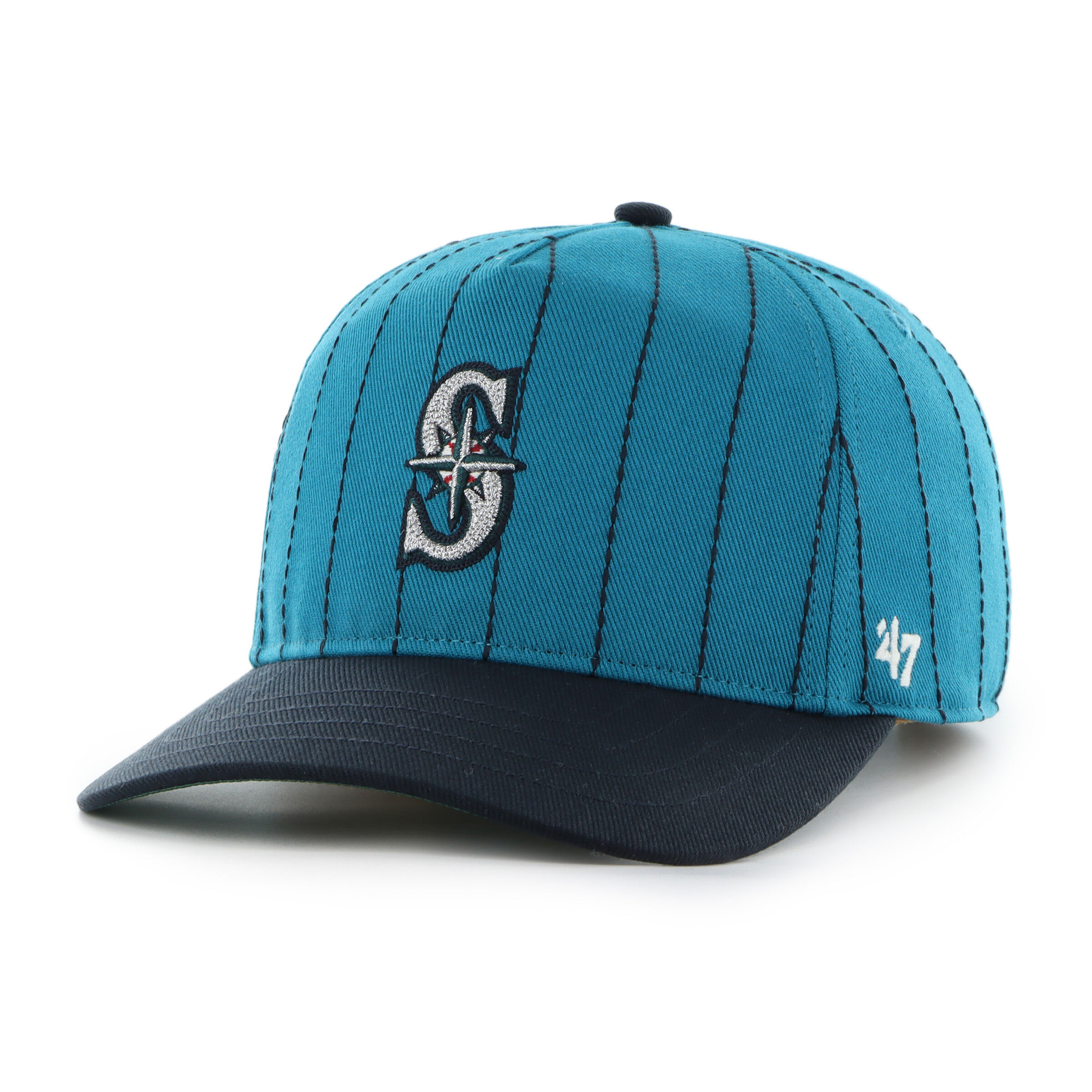Seattle Mariners Rawlings '47 Brand Pinstripe Hitch Hat