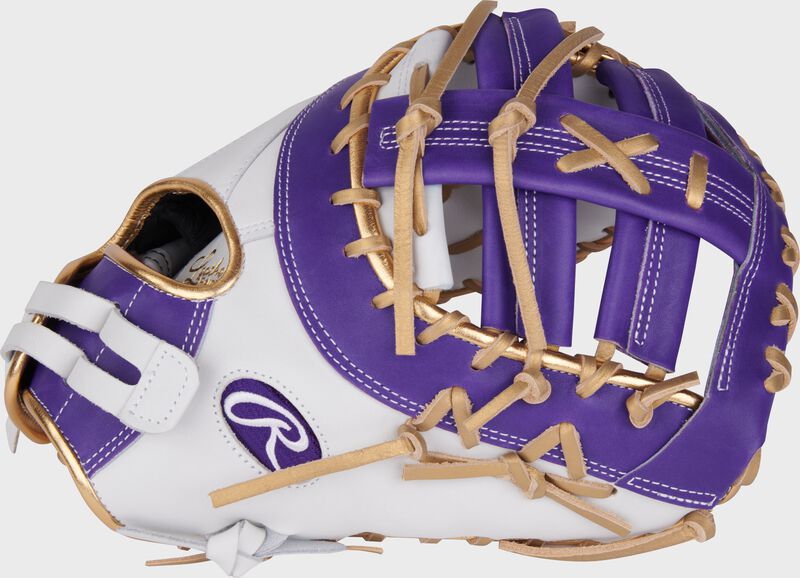 Liberty Advanced Color Series 13 in 1st Base Mitt, White/Purple, Left loading=
