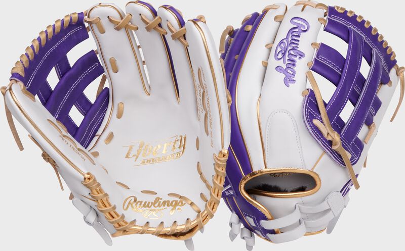 Liberty Advanced Color Series 12.75 in Outfield Glove, White/Purple, Right loading=
