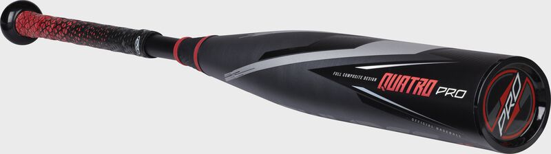 Angled view of a 2022 Quatro Pro USSSA Baseball bat - SKU: UT2Q
