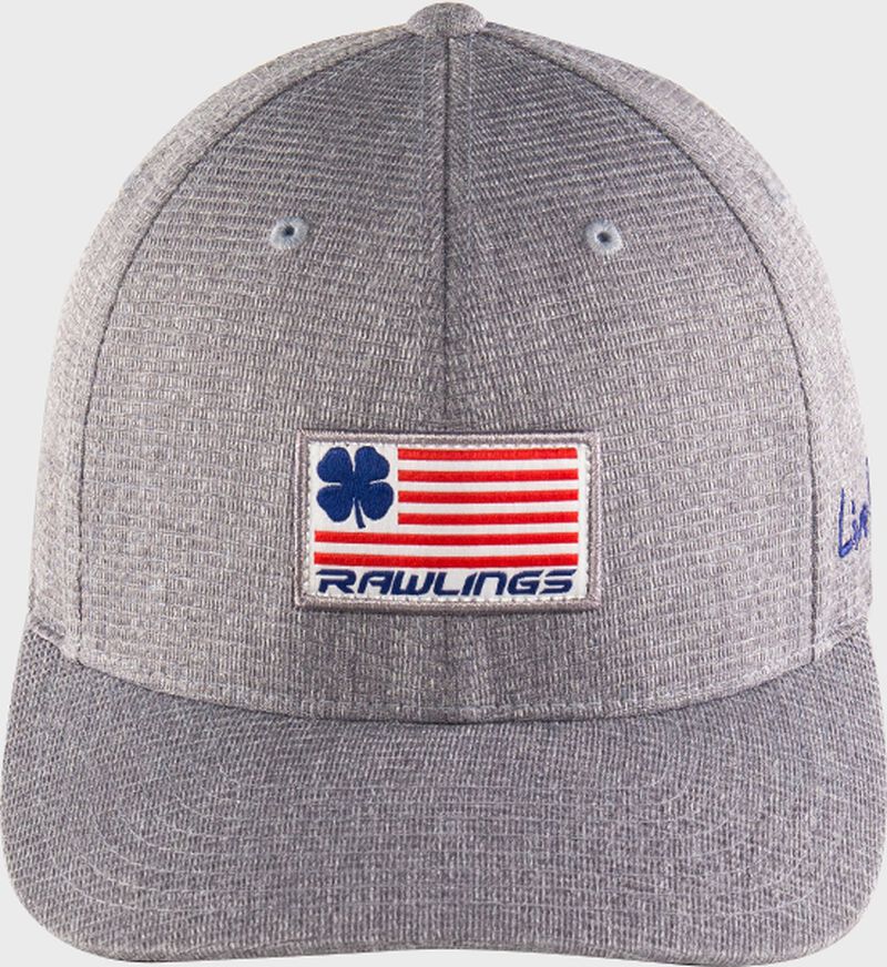 Front view of Rawlings Black Clover RBC Nation Fitted Hat - SKU: BCRBCN0061 loading=