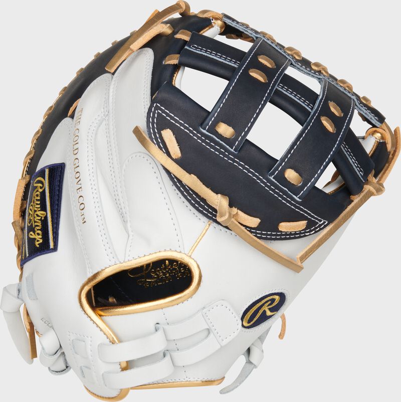 Liberty Advanced Color Series 34 in Catcher's Mitt, White/Navy, Right loading=