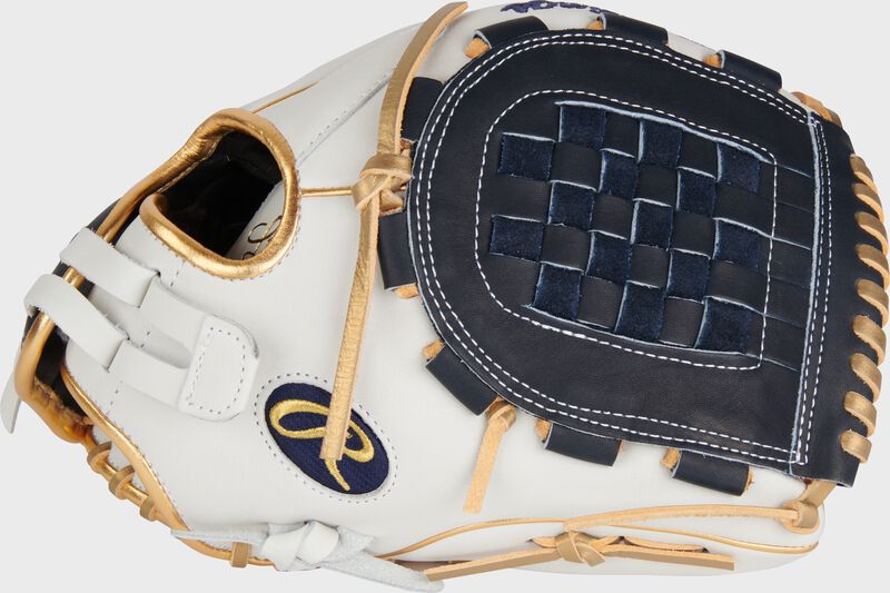 Liberty Advanced Color Series 12 in Fastpitch Glove, White/Navy, Right loading=