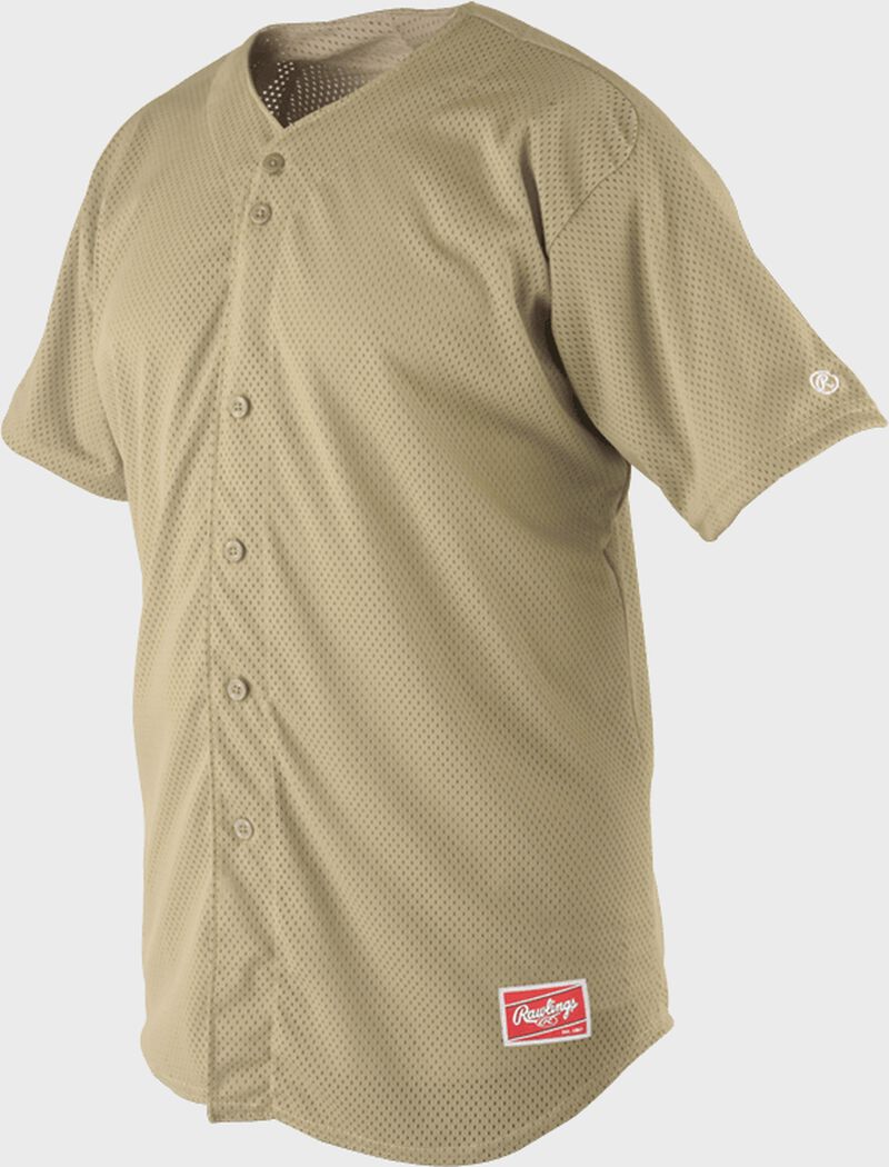 Front of Rawlings Vegas Gold Adult Short Sleeve Jersey - SKU #RBJ167 loading=