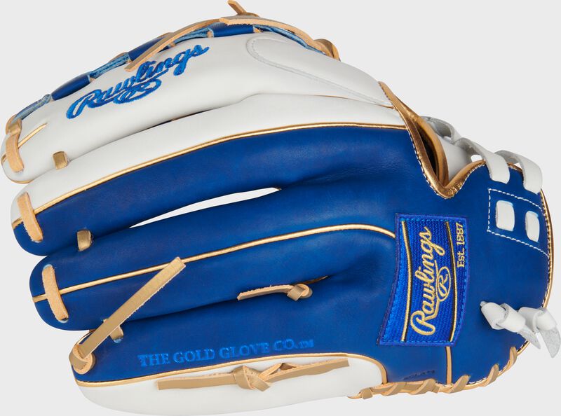 Liberty Advanced Color Series 12.5 in Fastpitch Glove, White/Royal, Right loading=