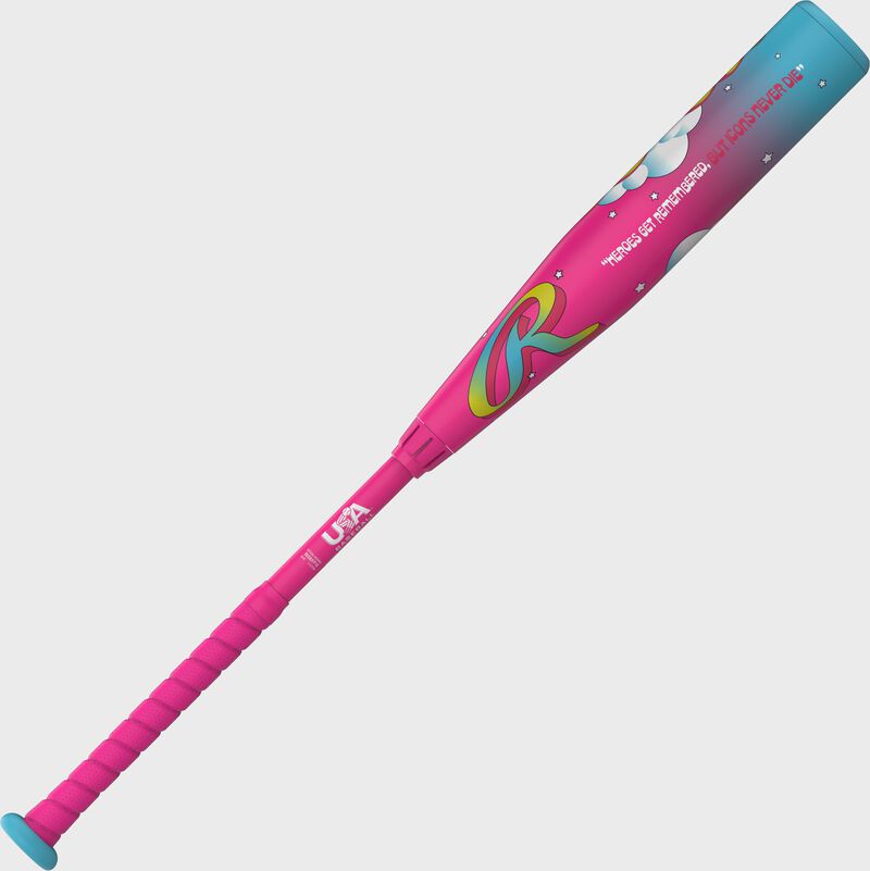 Rawlings Icon Fest Pink USA Baseball Bat, -10, 27 in