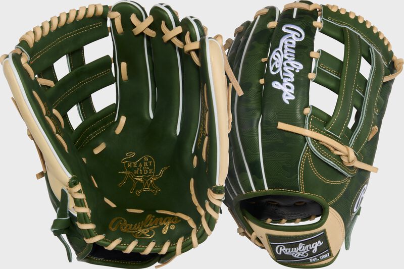 Exclusive Heart of the Hide 12.75-Inch Camo Print Outfield Glove