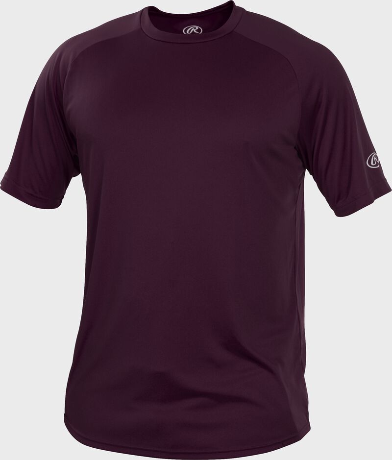 RTT Maroon Adult crew neck short sleeve jersey loading=