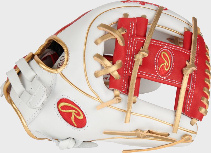 Liberty Advanced Color Series 11.75 in Infield Glove, White/Scarlet, Right loading=
