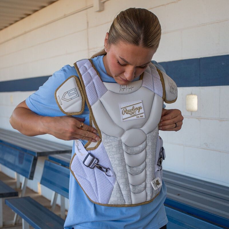 Rawlings Kinzie Hansen Catcher's Set, White, L