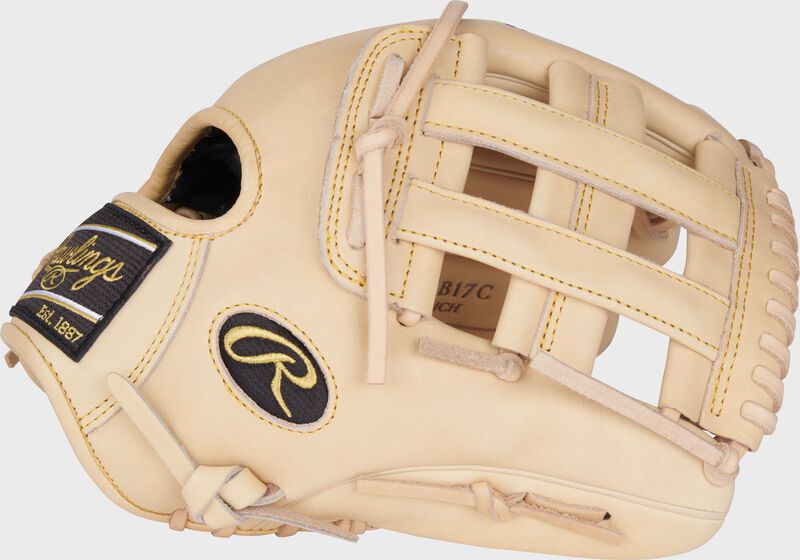 Thumb of a camel Kris Bryant Heart of the Hide 12.25" Glove with a camel H-web