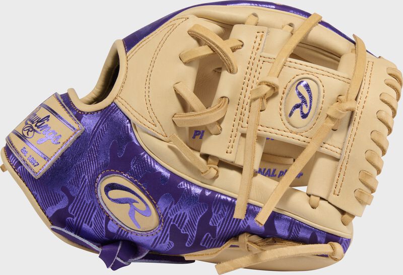 Rawlings Heart of the Hide Purple 11.5-Inch Infield Glove, Right Hand Throw