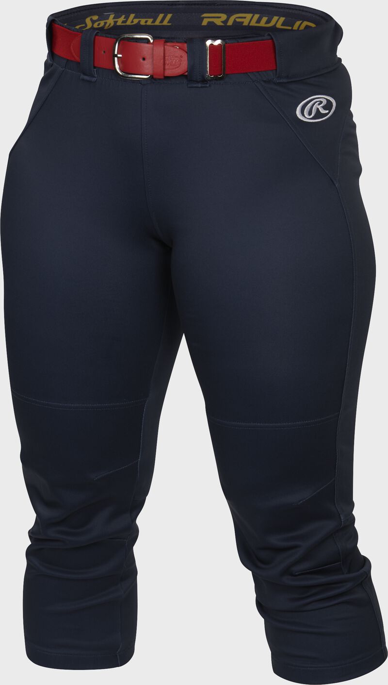 Front of Rawlings Navy Women's Yoga Style Softball Pant - SKU #WYP loading=