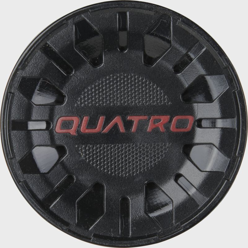 End of barrel view of a Rawlings 2021 Quatro Pro USA bat - SKU: US1Q8 loading=