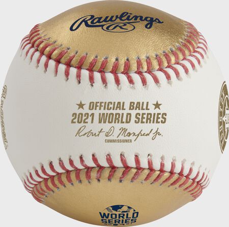 MLB 2021 Gold World Series Dueling Baseball