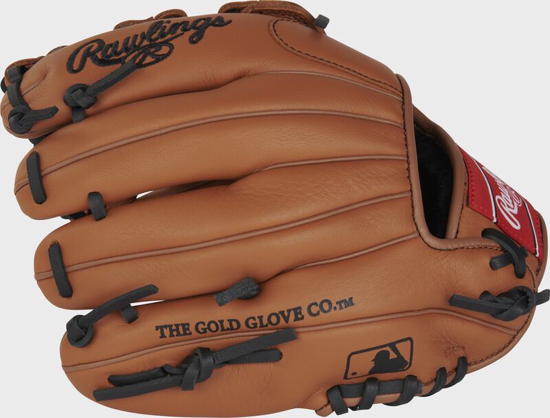 Tan back of an 11" Nolan Arenado Select Pro Lite glove - SKU: RSPL110NA loading=