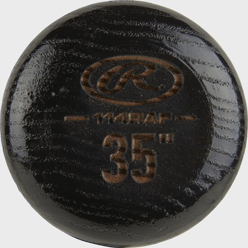 Handle knob view of a Northern Ash Fungo bat - SKU: 114RAF loading=