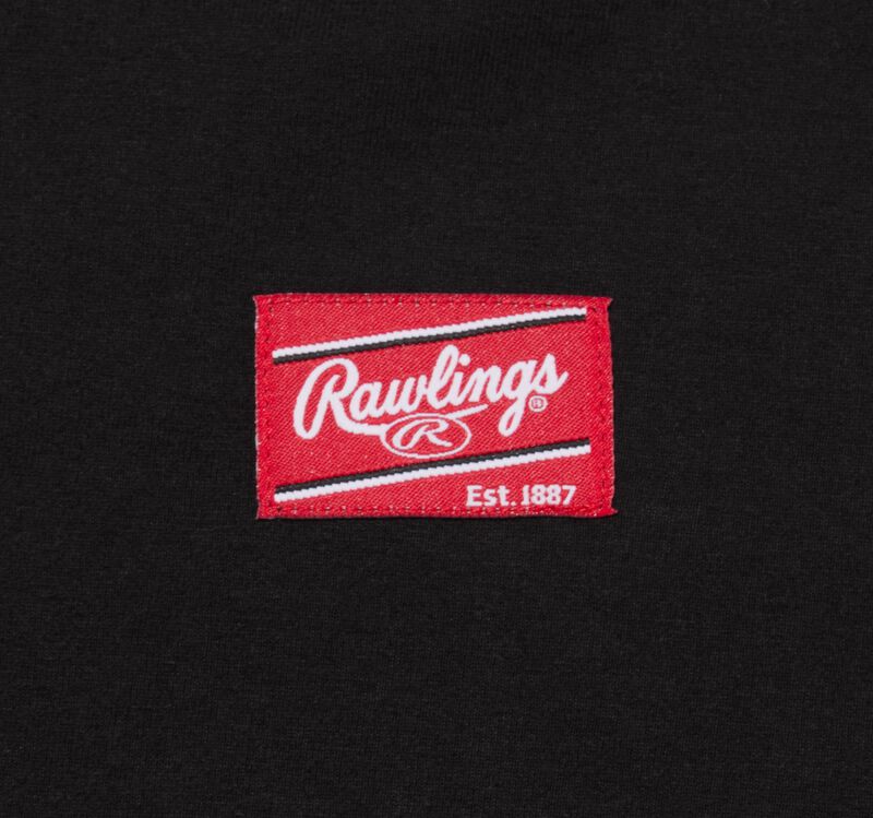 Rawlings Back To School Patch Tee, Black, Adult S