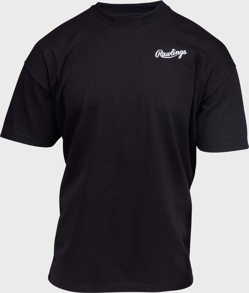 Rawlings Vintage 1976 T-Shirt, Black, Adult S