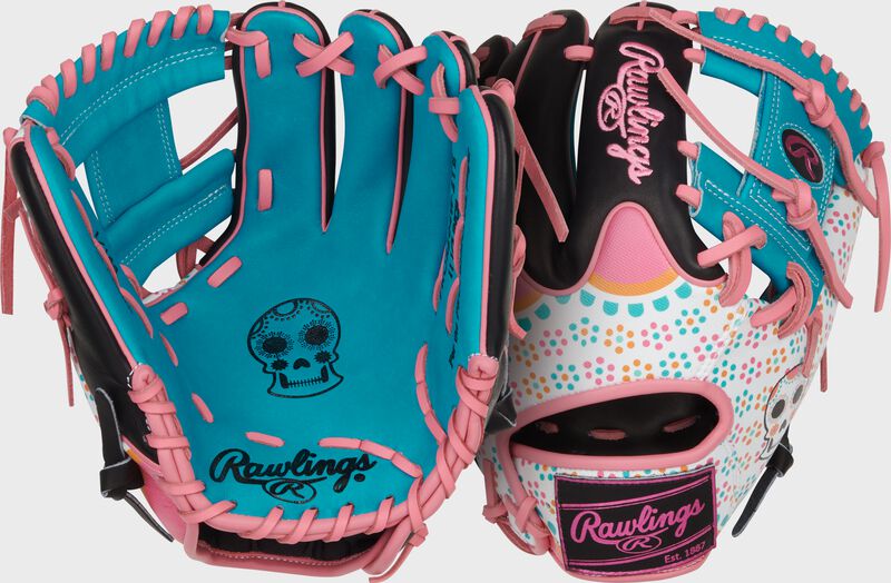 Limited Edition Heart of the Hide Dia De Los Muertos Infield Glove, Right Hand Throw