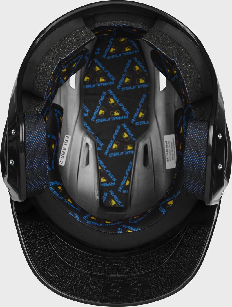 Back view of Rawlings Mach Gloss Batting Helmet - SKU: MCH01A