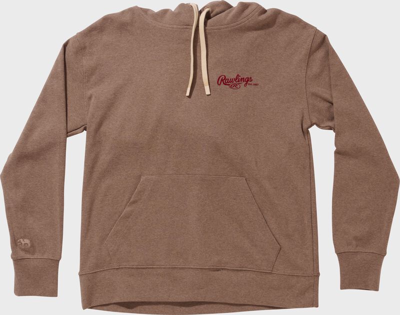 Rawlings x The Normal Brand Women's Puremeso Everyday Hoodie, Khaki, Women's XL