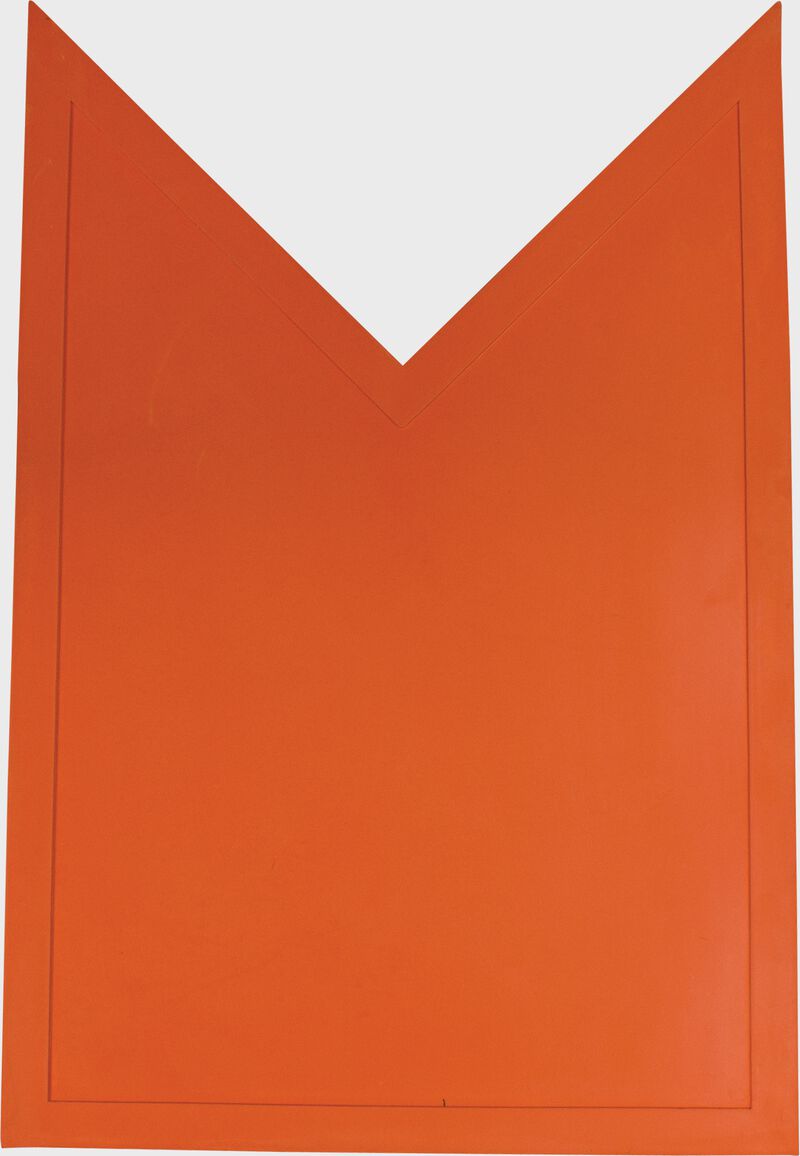 An orange Rawlings Home Plate extension - SKU: RHPE