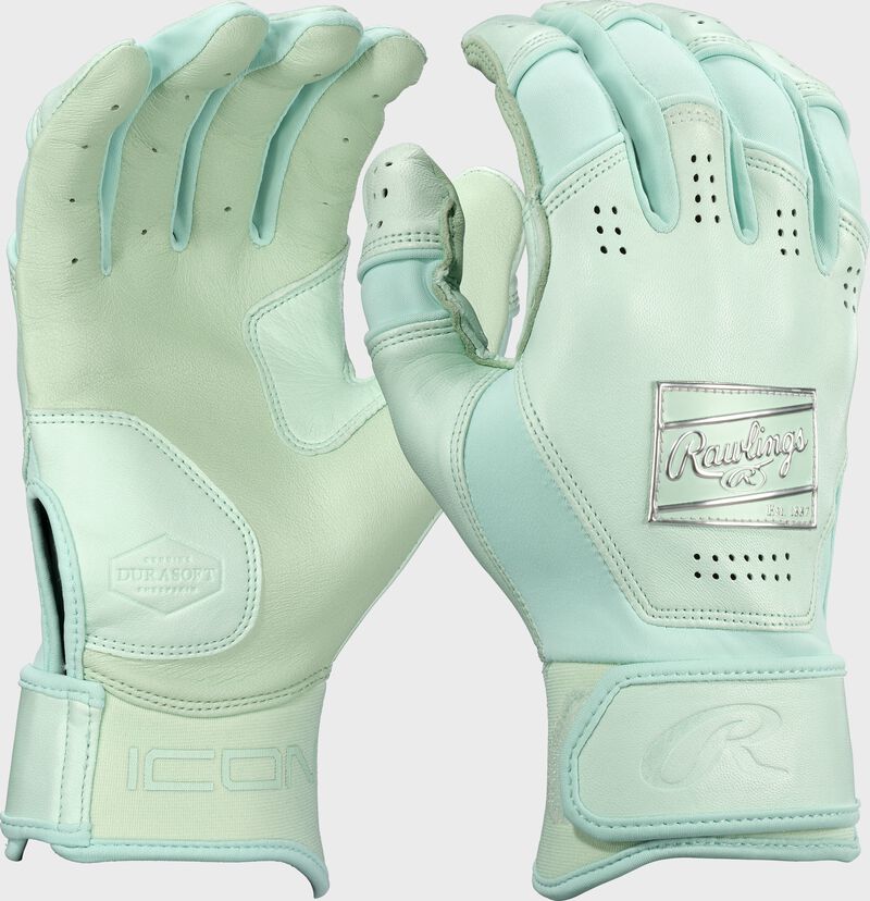 Rawlings Icon Batting Gloves, Mint, Adult XL
