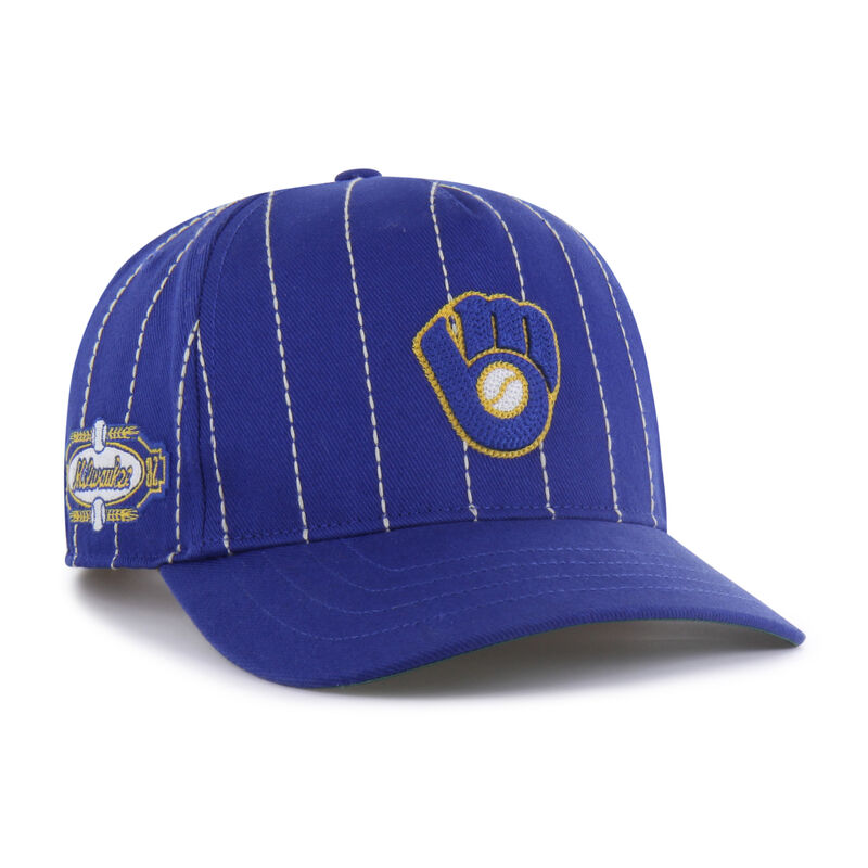 Milwaukee Brewers Rawlings '47 Brand Pinstripe Hitch Hat