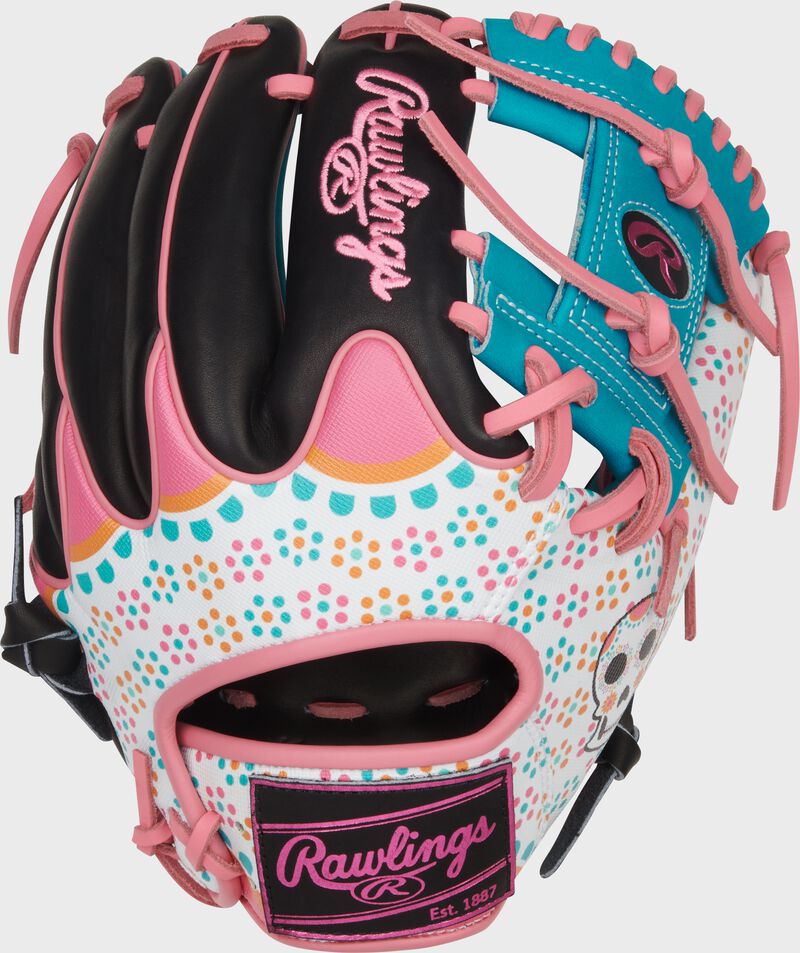 Limited Edition Heart of the Hide Dia De Los Muertos Infield Glove, Right Hand Throw